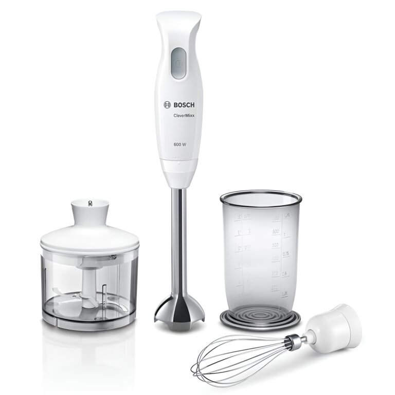 Mixeur plongeant Bosch CleverMixx 3 en 1 MSM26500 600W avec fouet et hachoir