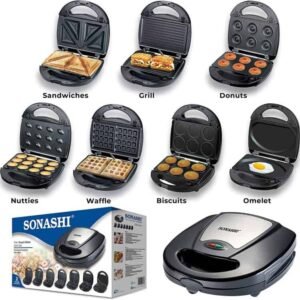 Sonashi Panineuse Multi-Grill - SSM-862 -7in1 Presse Sandwich 640-760W
