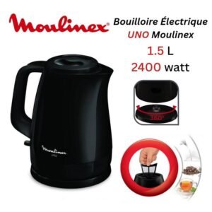 Bouilloire électrique Moulinex UNO 1,5 L 2400 W-Noir - BY150810
