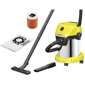 Karcher Aspirateur eau et poussière. Fonction soufflerie - Cuve inox - 1000W -WD3