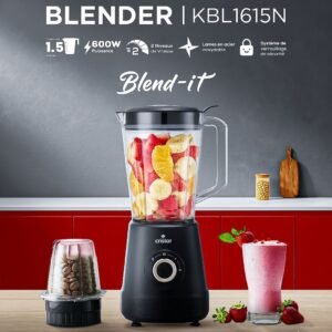 Blender Cristor Blendit 1,5L 600W / Noir