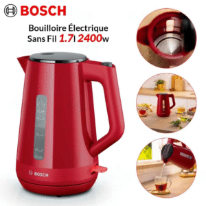 Bouilloire Électrique Sans Fil 1.7L -2400w Bosch -TWK1M124