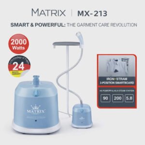 Defroisseur MATRIX MX-213 - 2000W - Système Vapeur avec Smartboard 3 Positions