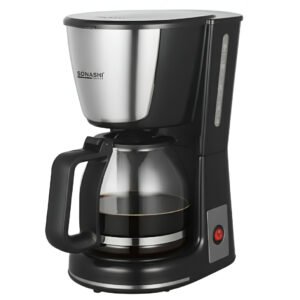 Machine à Café Filtre Sonashi France SCM-4989 – Cafetière Électrique 1000W –avec Verseuse en Verre