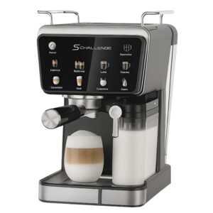 Machine à café Schallenge Crema Express 10 en 1 – Espresso, Cappuccino, 20 Bars, 1350W , AMB-022CM