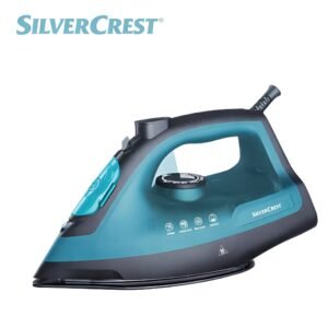 Fer à repasser vapeur SilverCrest EC3009-GS Noir & Vert - 2400W - Semelle Antiadhésive