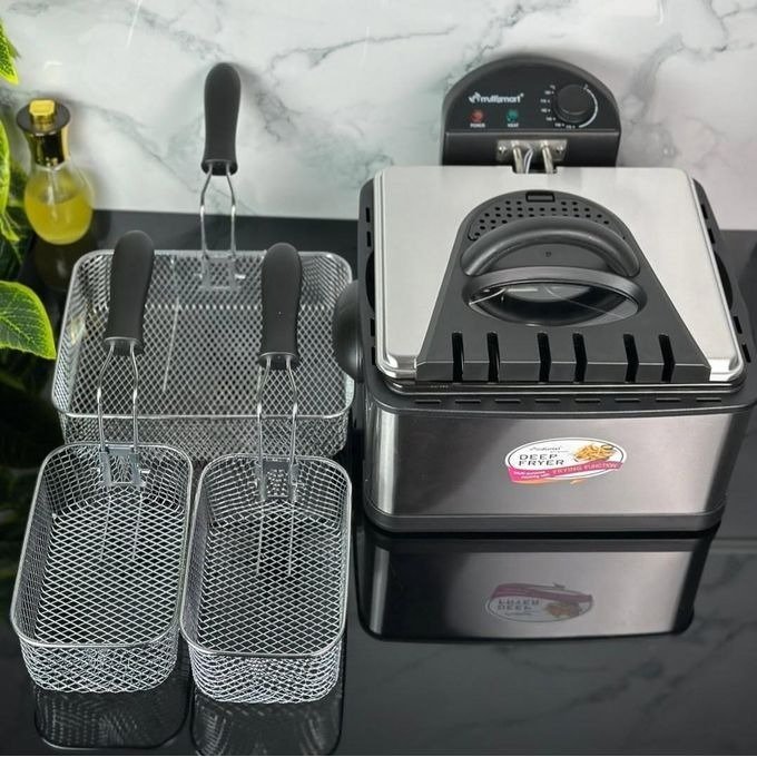 Friteuse Électrique Multismart 4,5 Litres 2000W Inox avec 3 Panier MS-FR1204 | Meilleurs Prix en Algérie - الصورة 4
