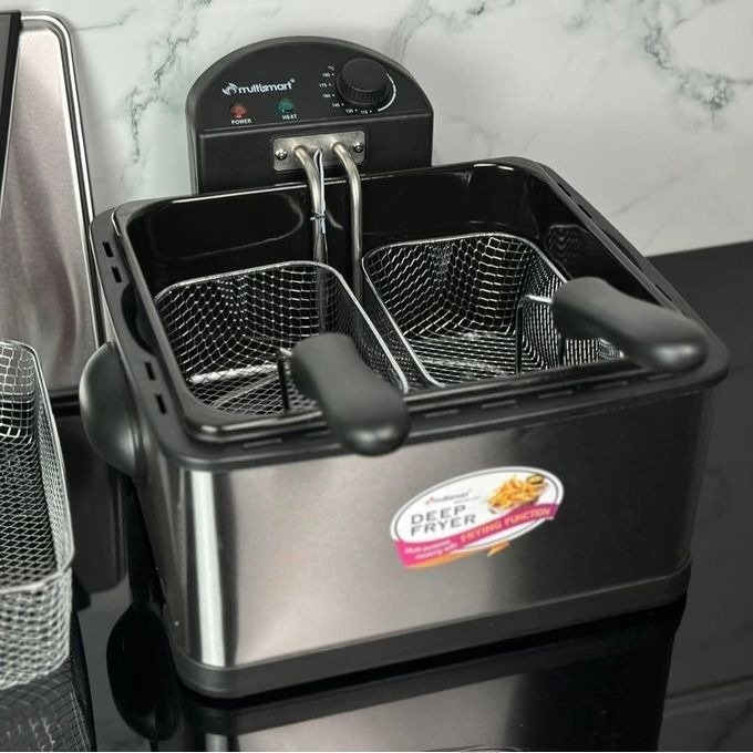 Friteuse Électrique Multismart 4,5 Litres 2000W Inox avec 3 Panier MS-FR1204 | Meilleurs Prix en Algérie - الصورة 7
