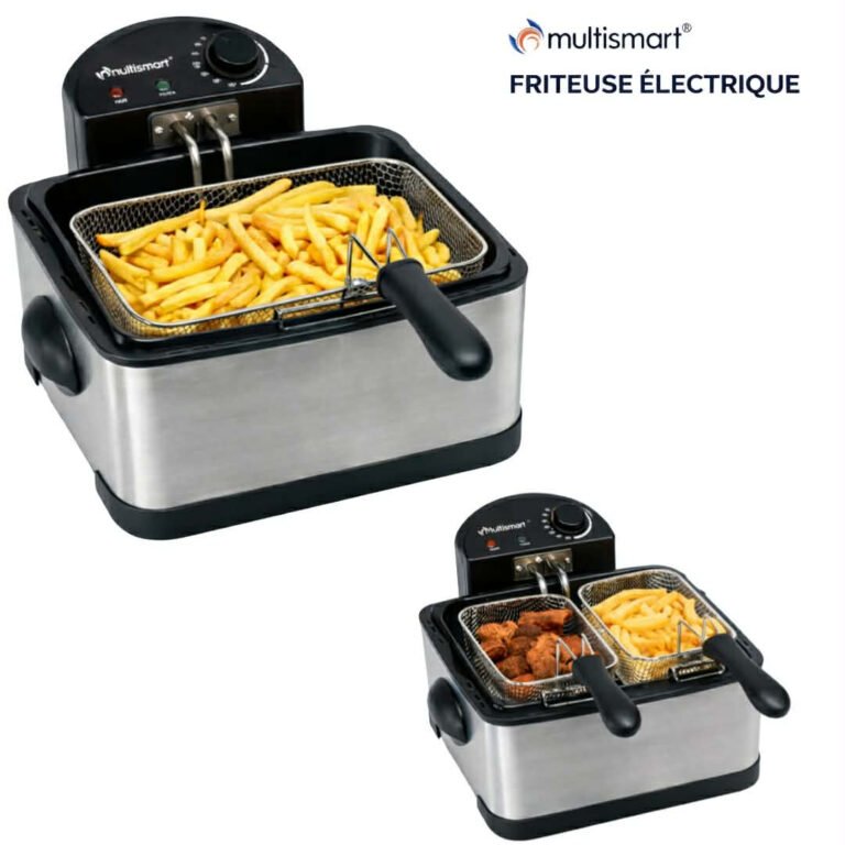 friteuse electrique multismart 4.5 litres 2000w inox ms-fr1204