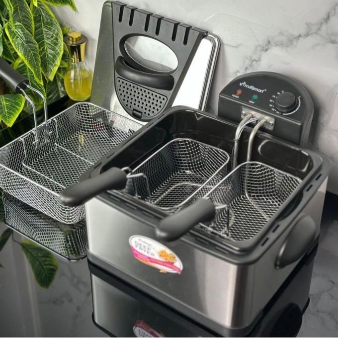Friteuse Électrique Multismart 4,5 Litres 2000W Inox avec 3 Panier MS-FR1204 | Meilleurs Prix en Algérie - الصورة 6