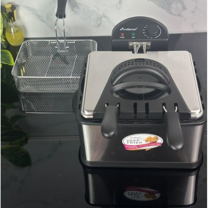Friteuse Électrique Multismart 4,5 Litres 2000W Inox avec 3 Panier MS-FR1204 | Meilleurs Prix en Algérie - الصورة 5