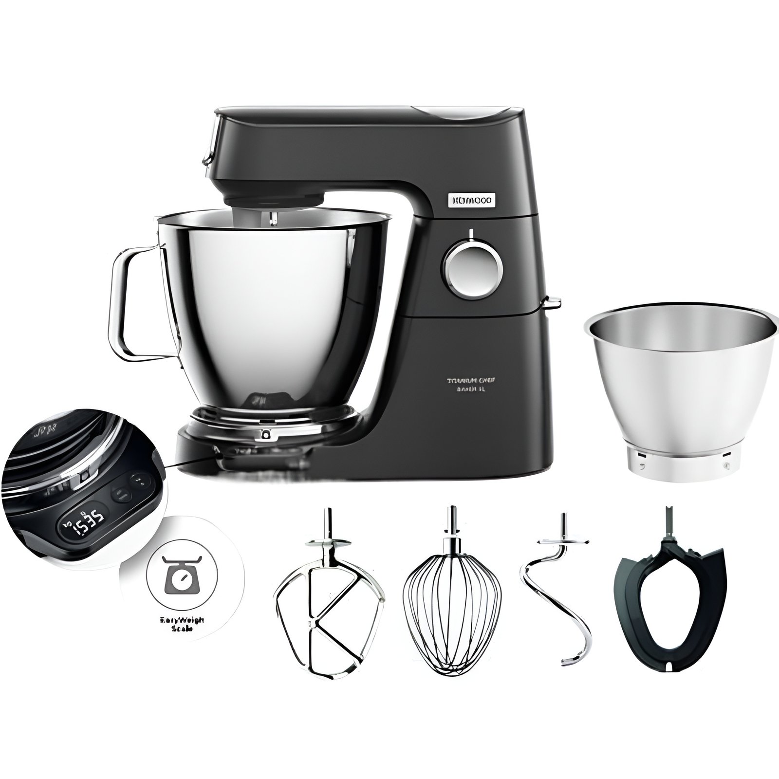 Kenwood Titanium Chef Baker XL KVL85.004BK robot patissier 1200W double bol 7L+5L