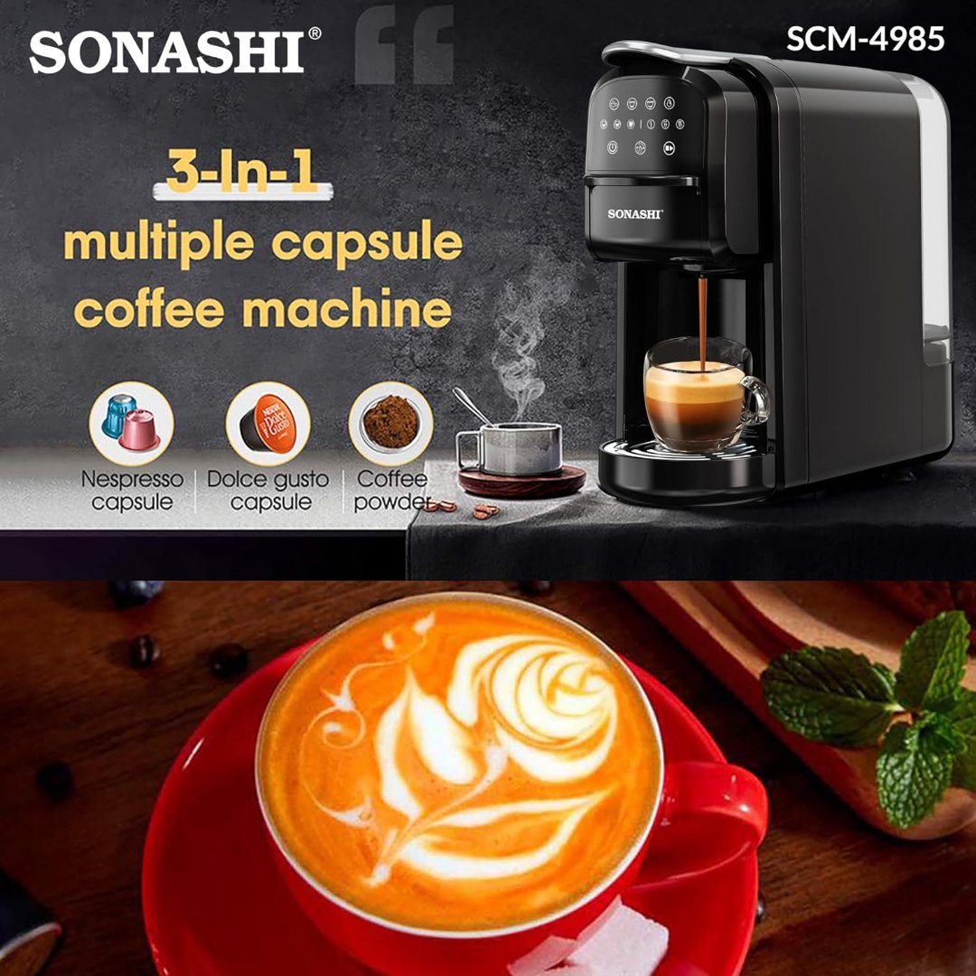 Machine à Café Sonashi SCM-4985 3 en 1 – Algérie - الصورة 7