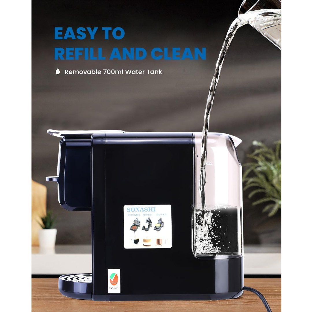 Machine à Café Sonashi SCM-4985 3 en 1 – Algérie - الصورة 2