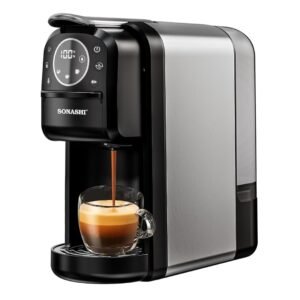 Machine à café Sonashi SCM-4984 3 en 1 compatible Nespresso Dolce Gusto café moulu 20 bar 1400W