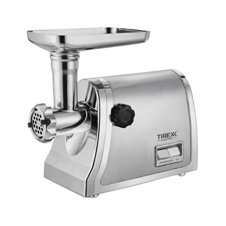 Hachoir à viande électrique TIREXX 1200W en inox avec accessoires merguez et kebbé