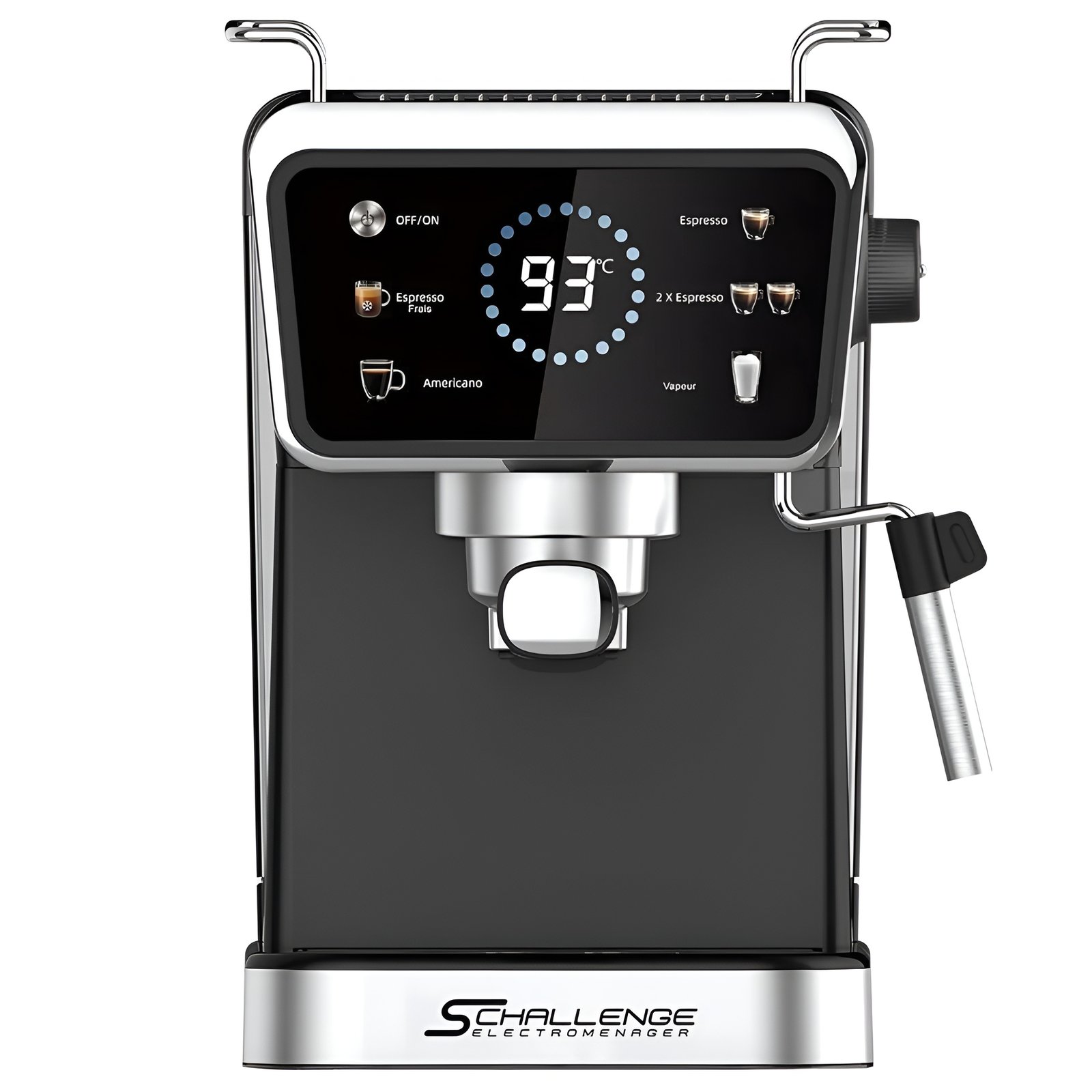 Machine à Café Challenge AMB-021CM 20 Bar 1350W – Café Moulu - الصورة 3