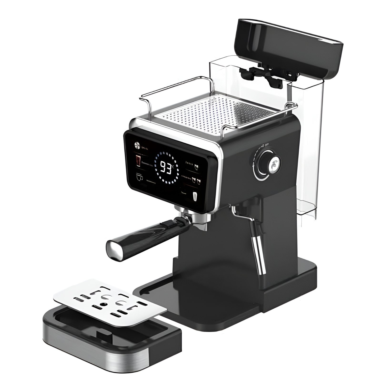 Machine à Café Challenge AMB-021CM 20 Bar 1350W – Café Moulu - الصورة 2
