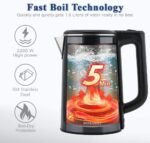⁦Bouilloire Électrique Sonashi SKT-1810 1,8L 2200W Inox⁩ - الصورة ⁦11⁩