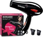 ⁦Sonashi Séchoir Sèche-cheveux 2000 Watts Noir⁩ - الصورة ⁦5⁩