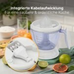 ⁦Presse-Agrumes Électrique Bomann ZP 1092 CB 1,2L 40W – Blanc⁩ - الصورة ⁦3⁩