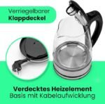 ⁦Bouilloire Électrique Bomann WKS 6032 G CB 1,7L 2200W⁩ - الصورة ⁦7⁩