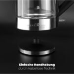 ⁦Bouilloire ProfiCook PC-WKS 1190 G 1,7L 2200W en Verre & Inox⁩ - الصورة ⁦6⁩