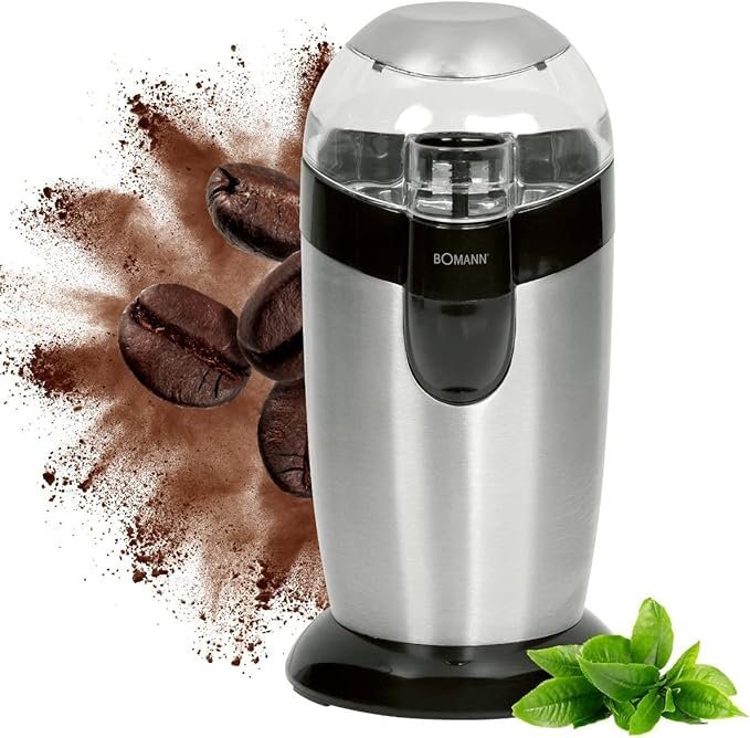 Bomann Moulin à Café KSW 445 CB 120W avec lames en acier inoxydable
