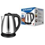 ⁦Bouilloire Électrique Sonashi SKT-1804 1,8L 1500W Inox⁩ - الصورة ⁦5⁩