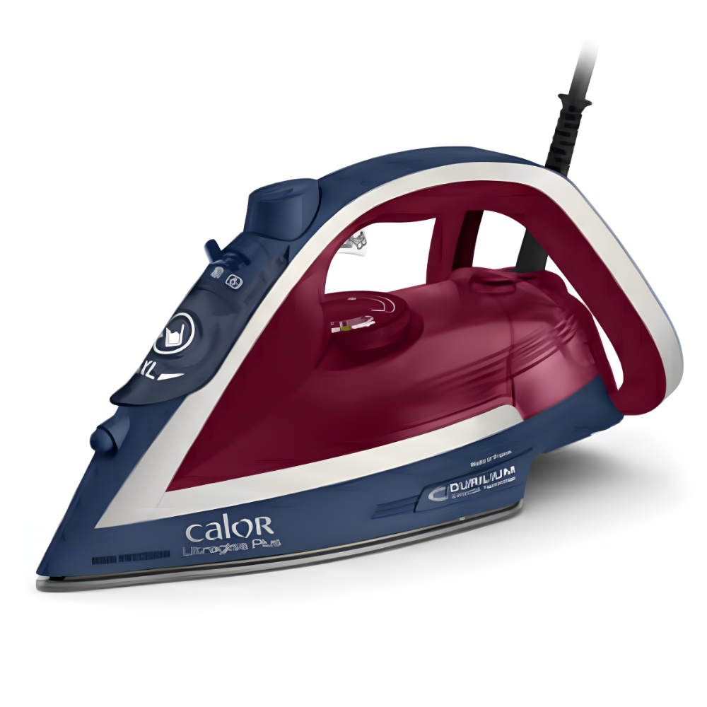 calor-fv6814c0-ultragliss-plus-2800w.jpg Fer à Vapeur CALOR Ultragliss Plus FV6814C0 2800W avec semelle Durilium Airglide