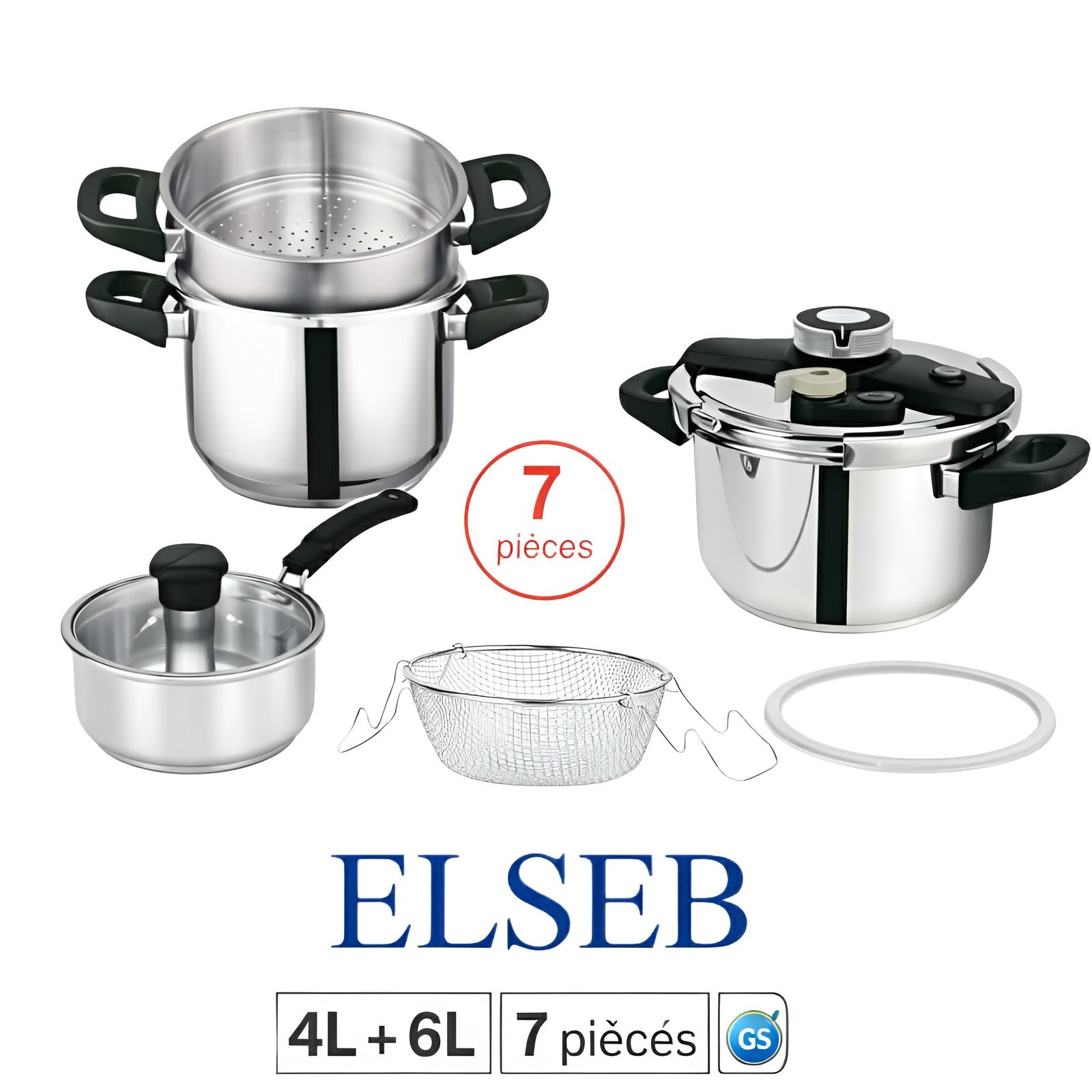 elseb-cocotte-minute-duo-4l-6l-7-pieces-inox.jpg Cocottes-Minutes ELSEB Duo 4L + 6L en acier inoxydable 7 pièces