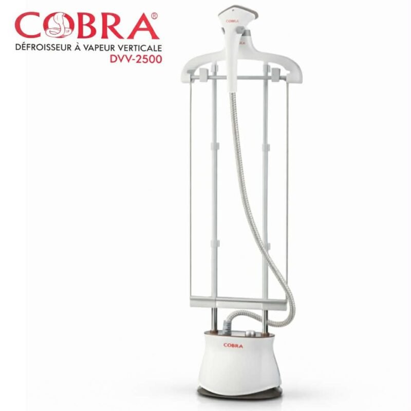Défroisseur à Vapeur COBRA DVV-2500 2400W avec support télescopique et réservoir 1,5L