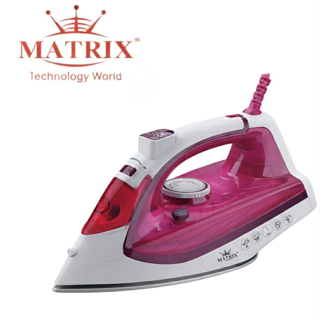 matrix-mx8500-fer-repasser-vapeur-2200w.jpg Fer à Repasser Vapeur MATRIX MX-8500 2200W avec semelle en céramique