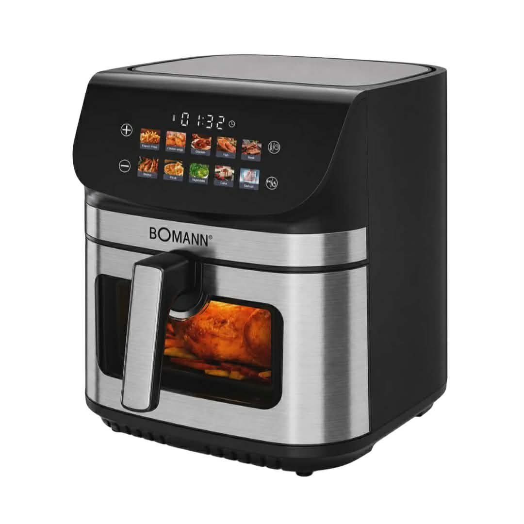 bomann-fr-6157-cb-air-fryer-9l-2200w.jpg Friteuse sans huile BOMANN FR 6157 CB 9L Double Résistance 2200W