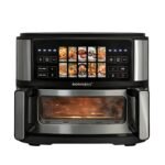 Sonashi Air Fryer SAF-115 Double Bac 10L 2600W en inox avec fenêtres de cuisson