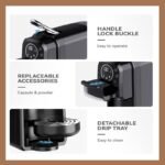 ⁦Cafetière inox 4 en 1 Multi-Capsules 20 Bar 1400W Multismart- MS-CF2101⁩ - الصورة ⁦4⁩