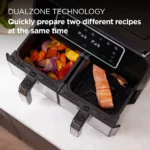 ⁦Air Fryer Kenwood  HFM75.000MB 8L Double Tiroir 1700W⁩ - الصورة ⁦6⁩