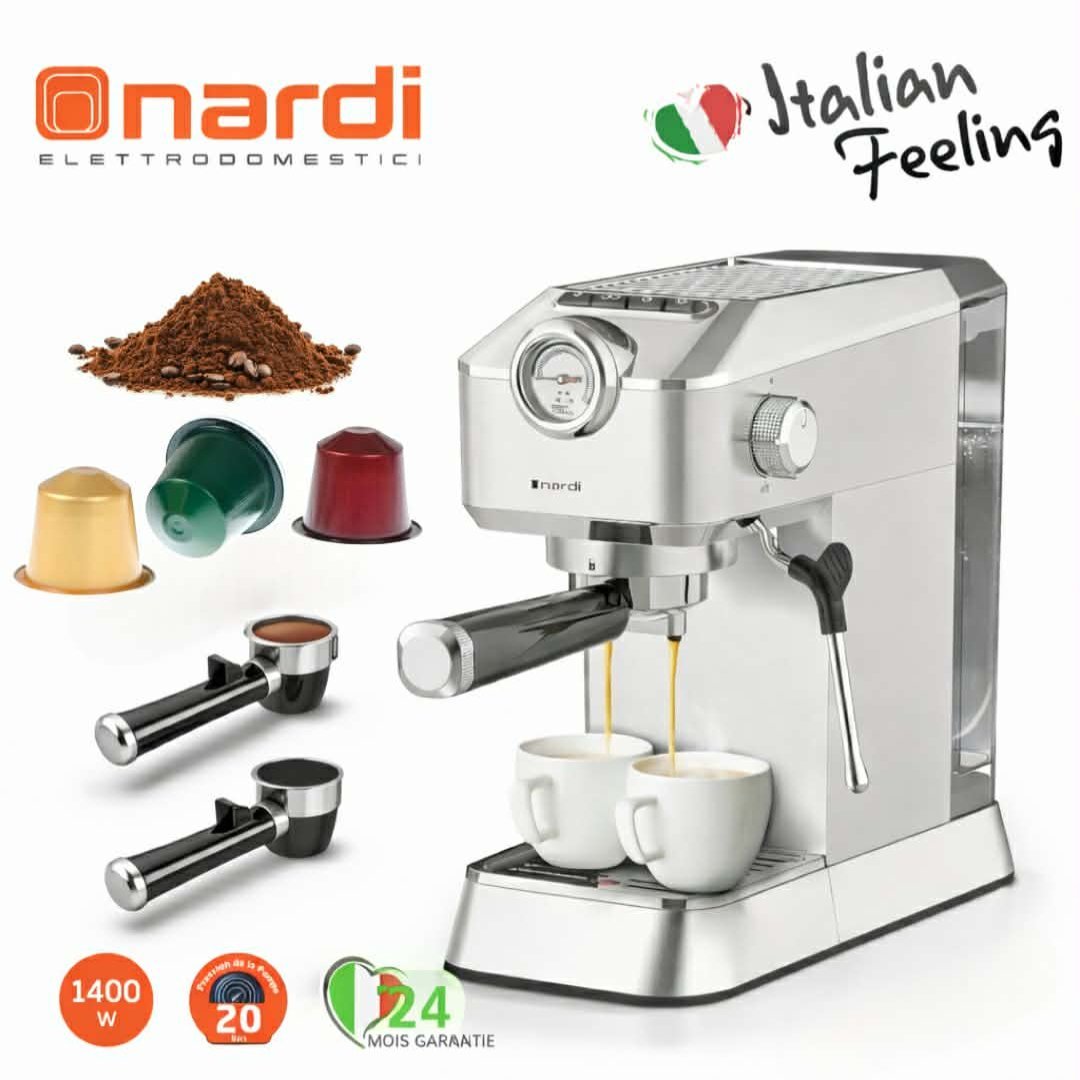 Machine-a-Cafe-NARDI-2-en-1-Capsules-et-Cafe-Moulu-Afficheur-Tactile-20bar-NCM-B14X.jpg Machine à Café NARDI NCM-B14X 2 en 1 20 Bars 1400W