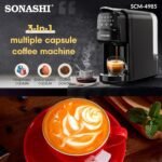 ⁦Machine à Café Multi-Capsules Sonashi SCM-4985 3 en 1 20 Bars⁩ - الصورة ⁦7⁩