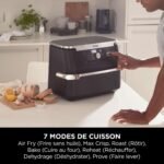 ⁦Friteuse Sans Huile Ninja Foodi  AF500EU 10,4L Dual Zone 2470W⁩ - الصورة ⁦4⁩