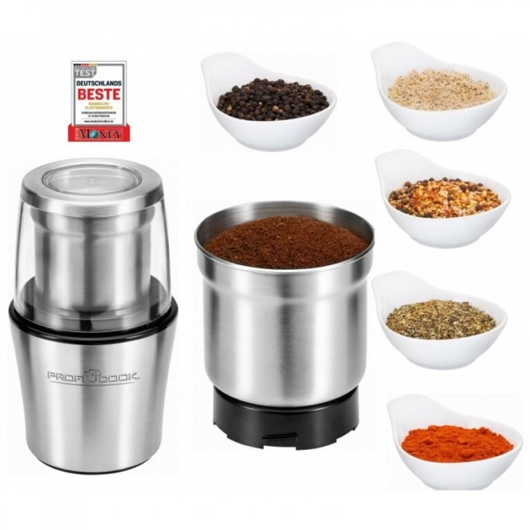 ProfiCook Moulin à Café 2 en 1 PC-KSW 1021 avec deux bols en inox