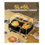 ⁦Air Fryer Robuste AF10 Double Panier 10L 2850W⁩ - الصورة ⁦6⁩