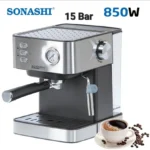 ⁦Machine à Café Expresso Sonashi SCM-4967 15 Bars 850W 1,6L⁩ - الصورة ⁦2⁩