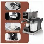 ⁦Machine à Café Expresso ProfiCook PC-ES-KA 1266 – 20 Bars⁩ - الصورة ⁦4⁩