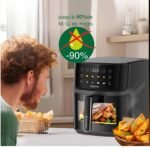 ⁦Air Fryer Robuste AF8 8L 2000W avec Fenêtre Visible⁩ - الصورة ⁦4⁩