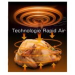 ⁦Air Fryer Robuste AF8 8L 2000W avec Fenêtre Visible⁩ - الصورة ⁦2⁩