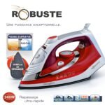 ⁦Fer à Repasser Vapeur Robuste Ultragliss 2400W Rouge⁩ - الصورة ⁦2⁩