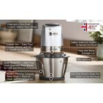 ⁦Hachoir Kenwood Easy Chop+ CHP62.700SI 500W Bol Inox⁩ - الصورة ⁦2⁩