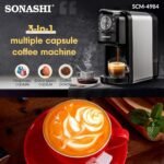 ⁦Machine à Café Multi-Capsules Sonashi SCM-4984 3 en 1  20 Bars 1400W⁩ - الصورة ⁦7⁩