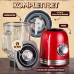 ⁦Blender ProfiCook PC-UM 1195 800W 1,5L Rouge⁩ - الصورة ⁦5⁩